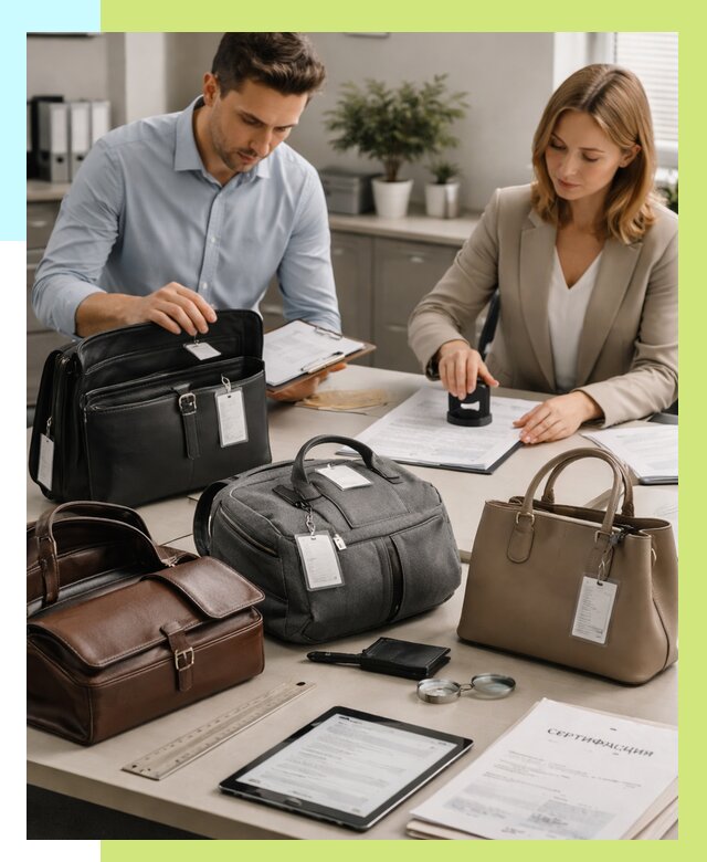 Сертификация сумок в Нягани от 7640 руб. | Алешин-Нга