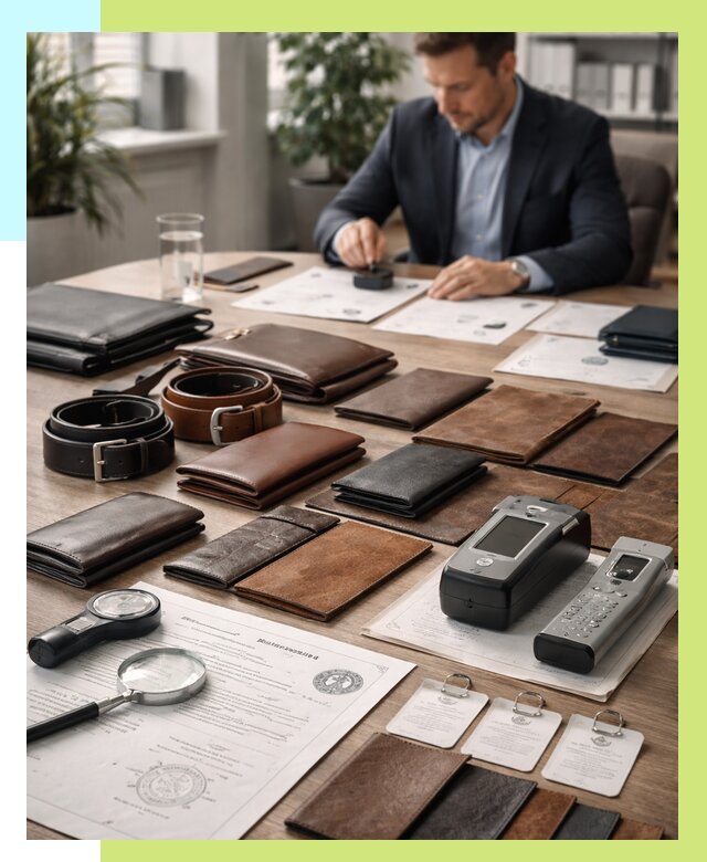 Сертификация кожаных изделий в Нягани от 12223 р. | Алешин-Нга