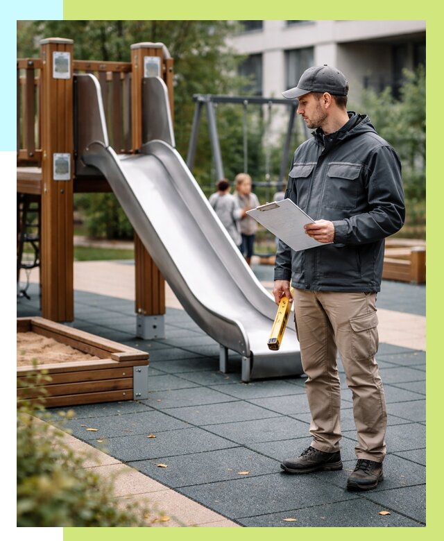 Сертификация детских площадок в Нягани от 25465 р. | Алешин-Нга