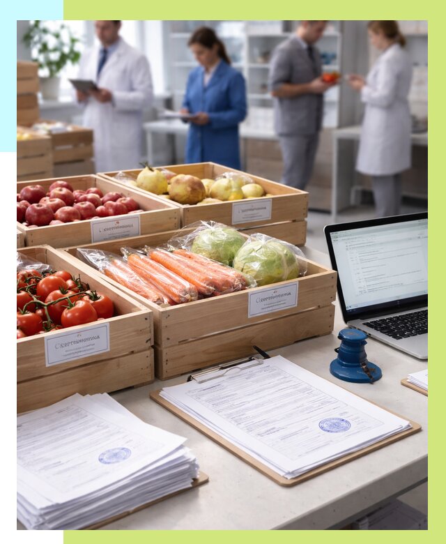 Сертификация овощей и фруктов в Нягани от 8658 р. | Алешин-Нга