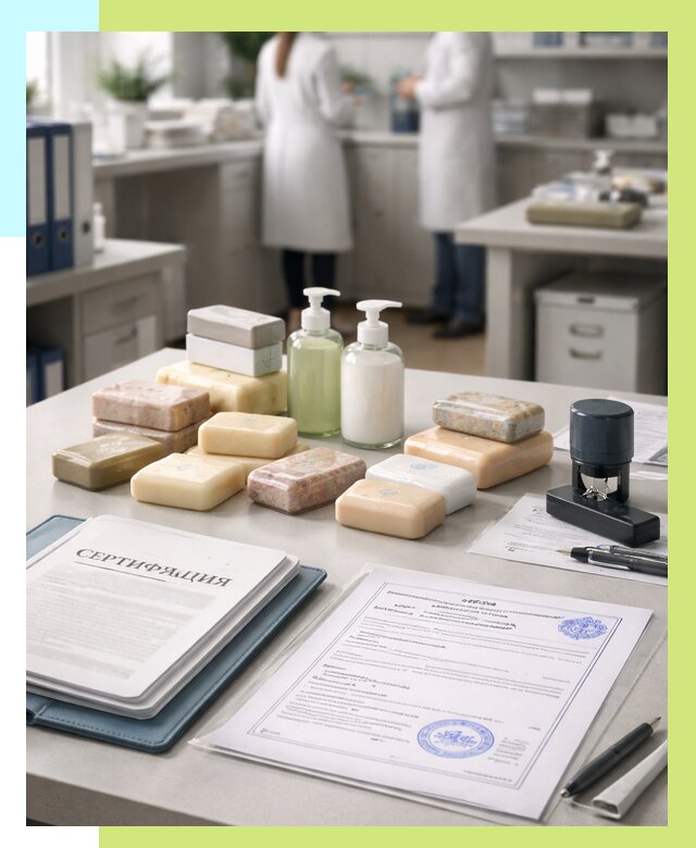 Сертификация мыла и сертификат на мыло в Нягани от 12223 | Алешин-Нга
