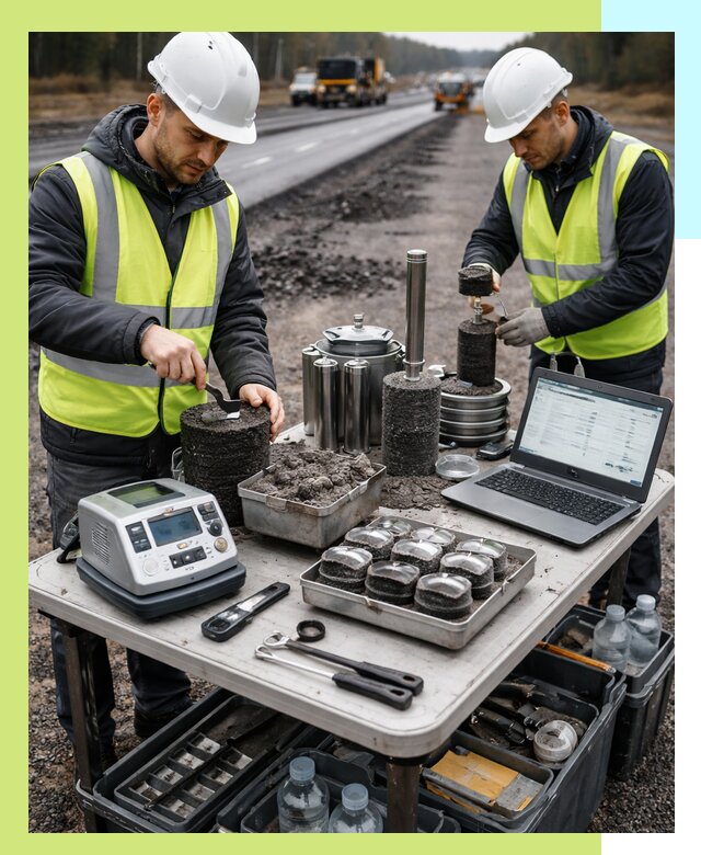 Сертификация асфальта: испытания и подтверждение в Нягани