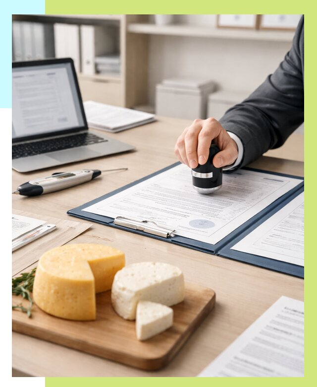 Сертификация сыров в Нягани от 15279 р | Сертификат на сыр Алешин-Нга