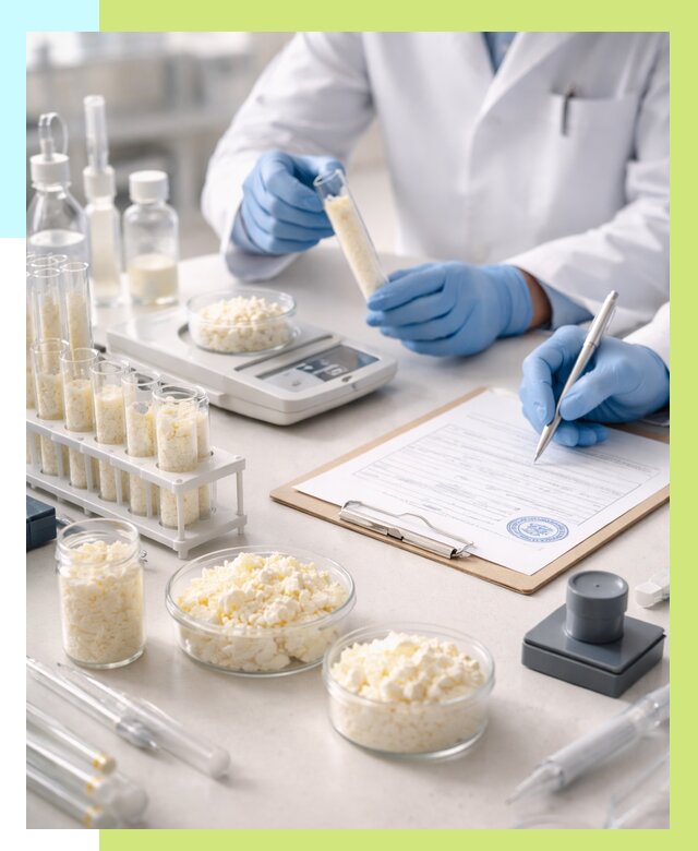 Сертификация творога в Нягани от 12223 р. под ключ | Алешин-Нга