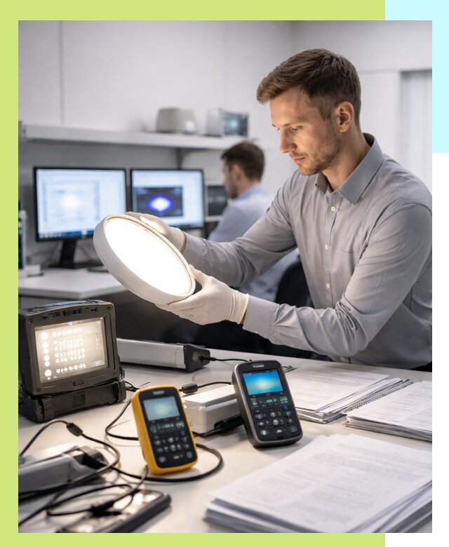 Сертификация светильников в Нягани: испытания и оформление