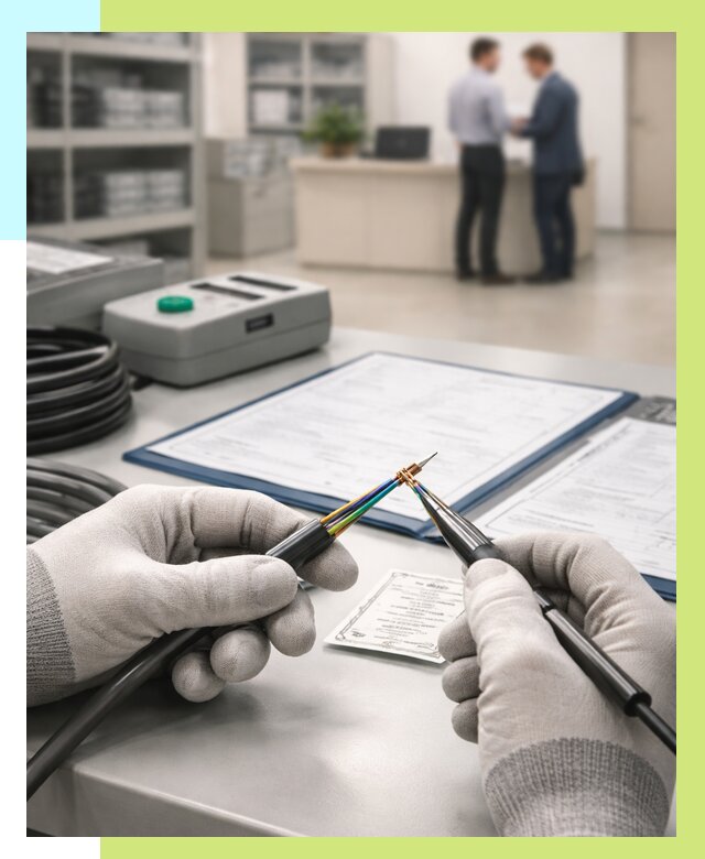 Сертификация провода в Нягани от 18335 р. в Алешин-Нга