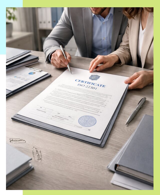 Сертификат ISO 22301 в Нягани от 45837 р. | Алешин-Нга срочно