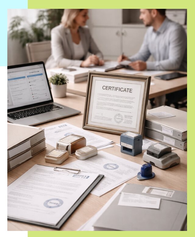 Сертификация компании в Нягани от 45837 р. | Алешин-Нга — заказ